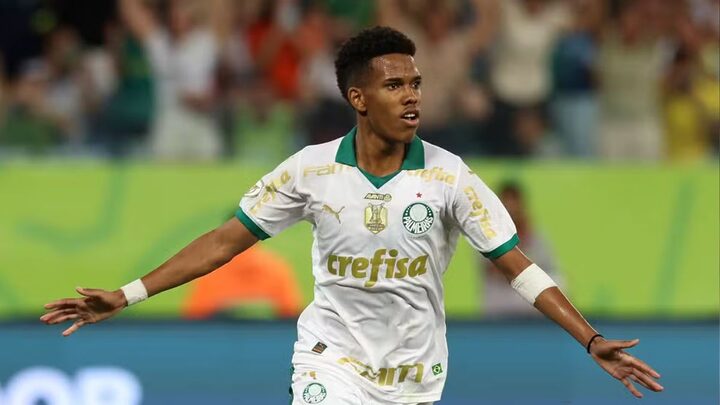 Estêvão em ação pelo Palmeiras (Foto: Cesar Greco, Palmeiras)