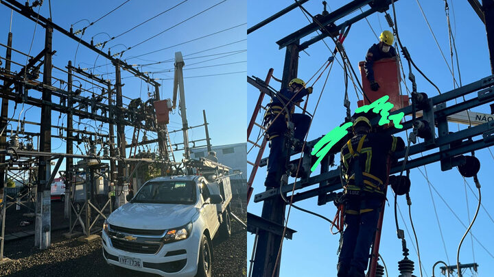 Homem tenta furtar fios em subestação elétrica e deixa 25 mil unidades sem energia em Criciúma (5)