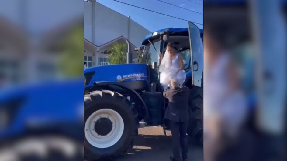 Casamento aconteceu em Pinhalzinho, Oeste de SC.