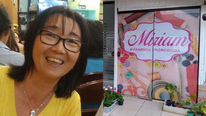 Miriam foi morta na floricultura da qual era proprietária (Foto: Arquivo Pessoal)