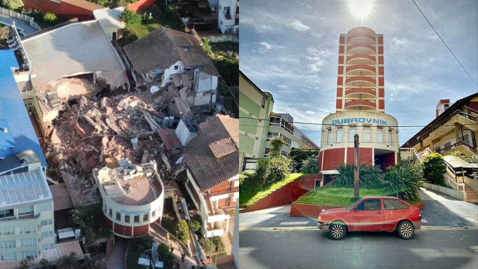 Prédio desaba na Argentina e deixa ao menos sete pessoas soterradas