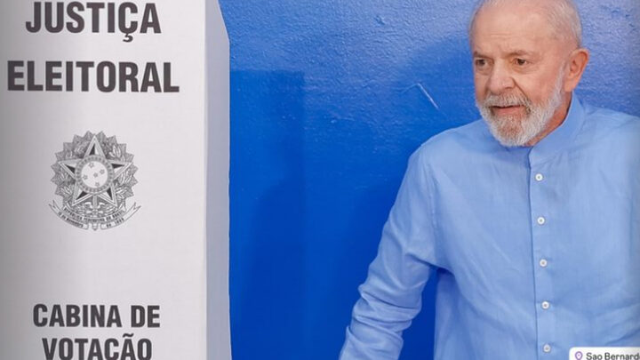Presidente Lula vota nas eleições municipais de São Bernardo do Campo (Foto; Reprodução, Instagram @lulaoficial)