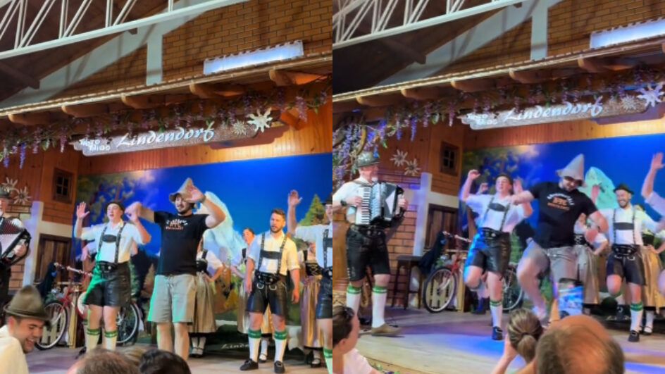 Professor de dança pega ex-aluno de “surpresa” durante almoço e viraliza na internet