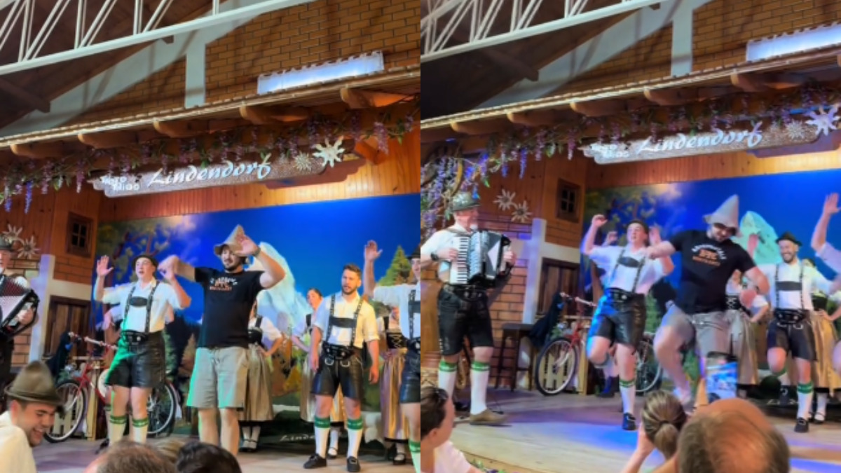 Professor de dança pega ex-aluno de “surpresa” durante almoço e viraliza na internet