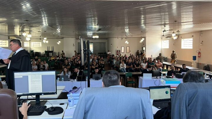 Réus são condenados a penas de 5 a 22 anos de prisão pela morte de PM no Oeste de SC (Foto TJSC, Divulgação)