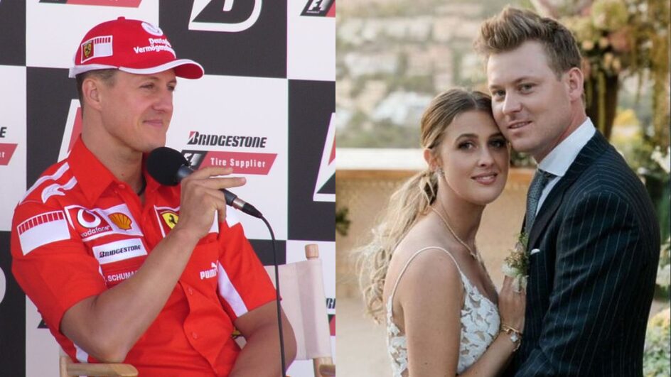 Schumacher teria aparecido em público durante casamento da filha (Foto: Wikimedia Commons, Reprodução | @gina_schumacher, Instagram, Reprodução)