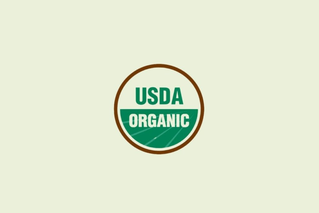 Selo Org&acirc;nico indica que o produto n&atilde;o utiliza agrot&oacute;xicos, fertilizantes sint&eacute;ticos e transg&ecirc;nicos (Imagem: Reprodu&ccedil;&atilde;o digital | Departamento de Agricultura dos Estados Unidos)