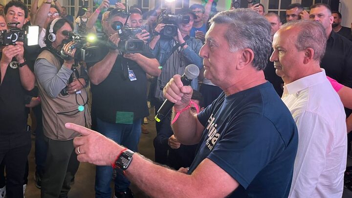 Topázio Neto (PSD) é reeleito prefeito em Florianópolis com apoio de Jorginho Mello (Foto: Lucas Amorelli, NSC Total)