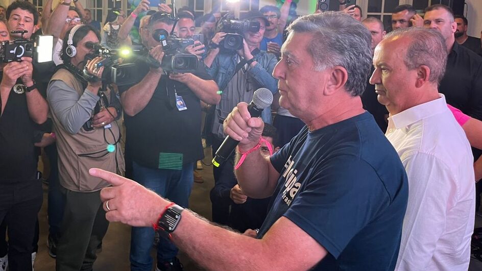 Topázio Neto (PSD) é reeleito prefeito em Florianópolis com apoio de Jorginho Mello (Foto: Lucas Amorelli, NSC Total)