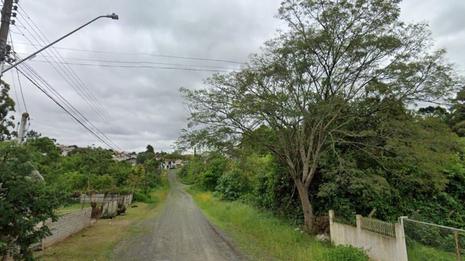 Caso aconteceu na rua São João, em Mafra (Foto: Google Maps, Reprodução)