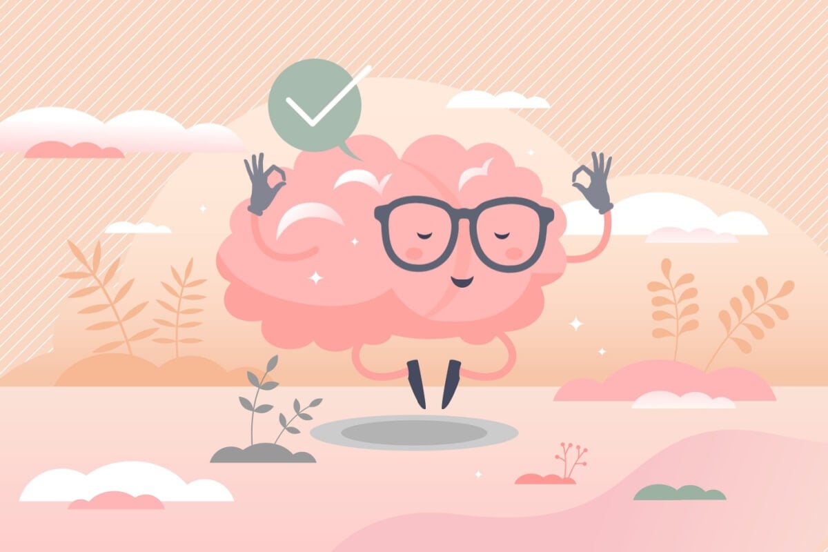Pausar os pensamentos acelerados pode beneficiar a saúde mental (Imagem: VectorMine | Shutterstock)