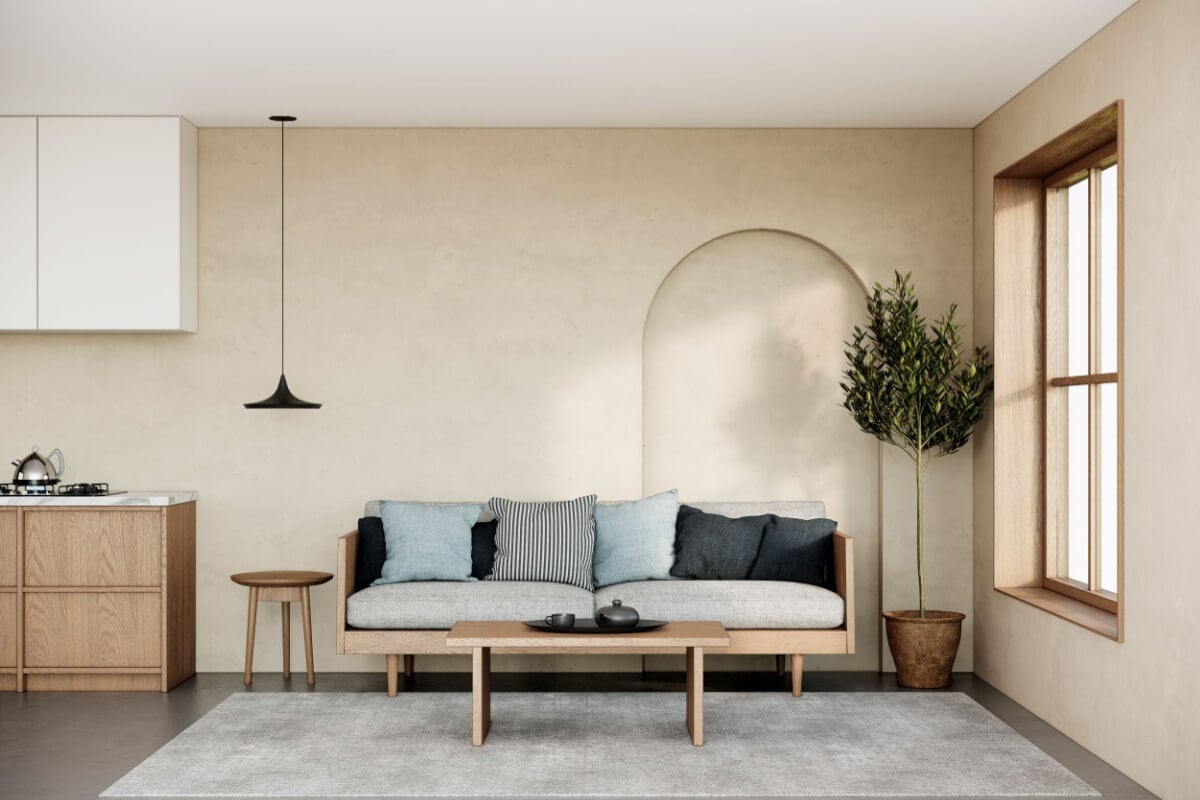 A decoração minimalista combina com o verão (Imagem: CREATIVE WONDER | Shutterstock)