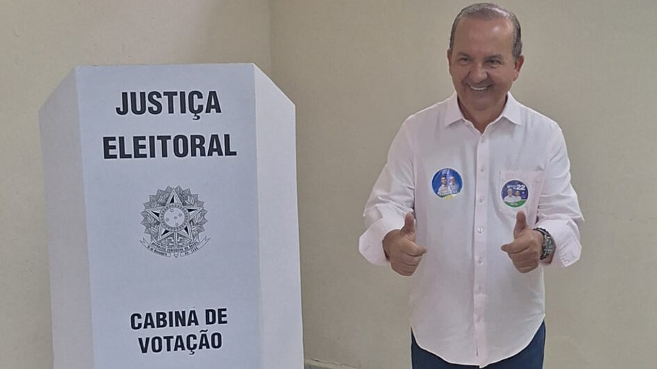 jorginho mello nas eleições municipais de herval d'oeste (Foto: Sofia Mayer)