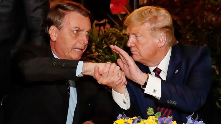 Bolsonaro declara apoio a Donald Trump “Certeza de um mundo melhor”