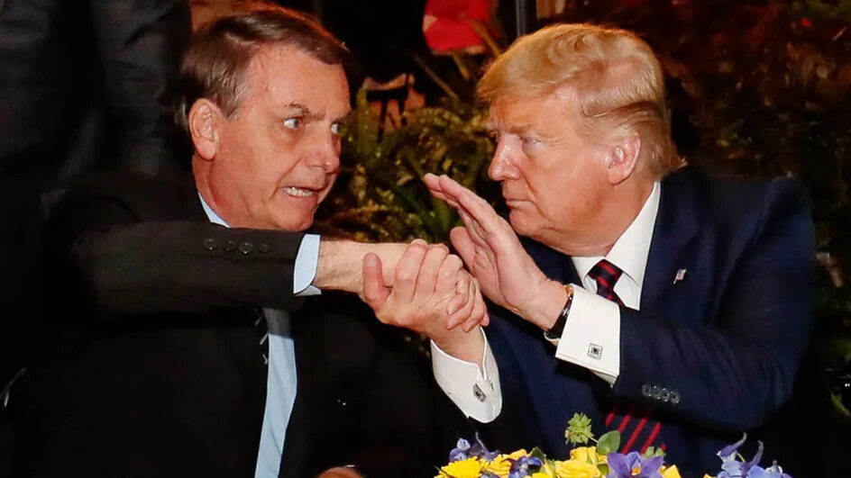 Bolsonaro declara apoio a Donald Trump “Certeza de um mundo melhor”