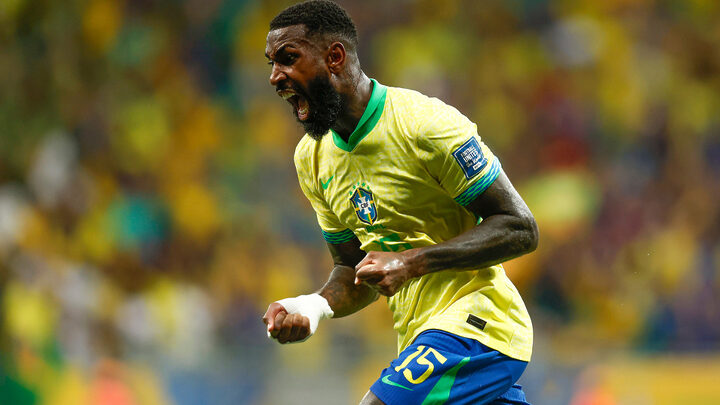 Gerson foi o autor do gol do empate do Brasil contra o Uruguai (Foto: DIvulgação, Rafael Ribeiro, CBF)