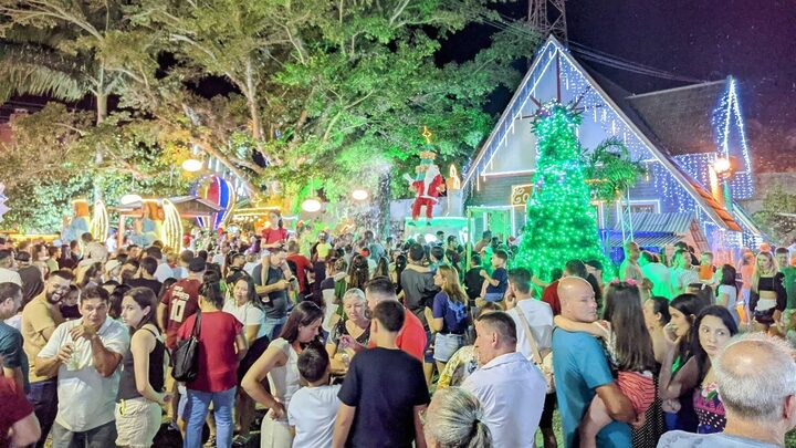 vila natalina no sul catarinense está aberta.