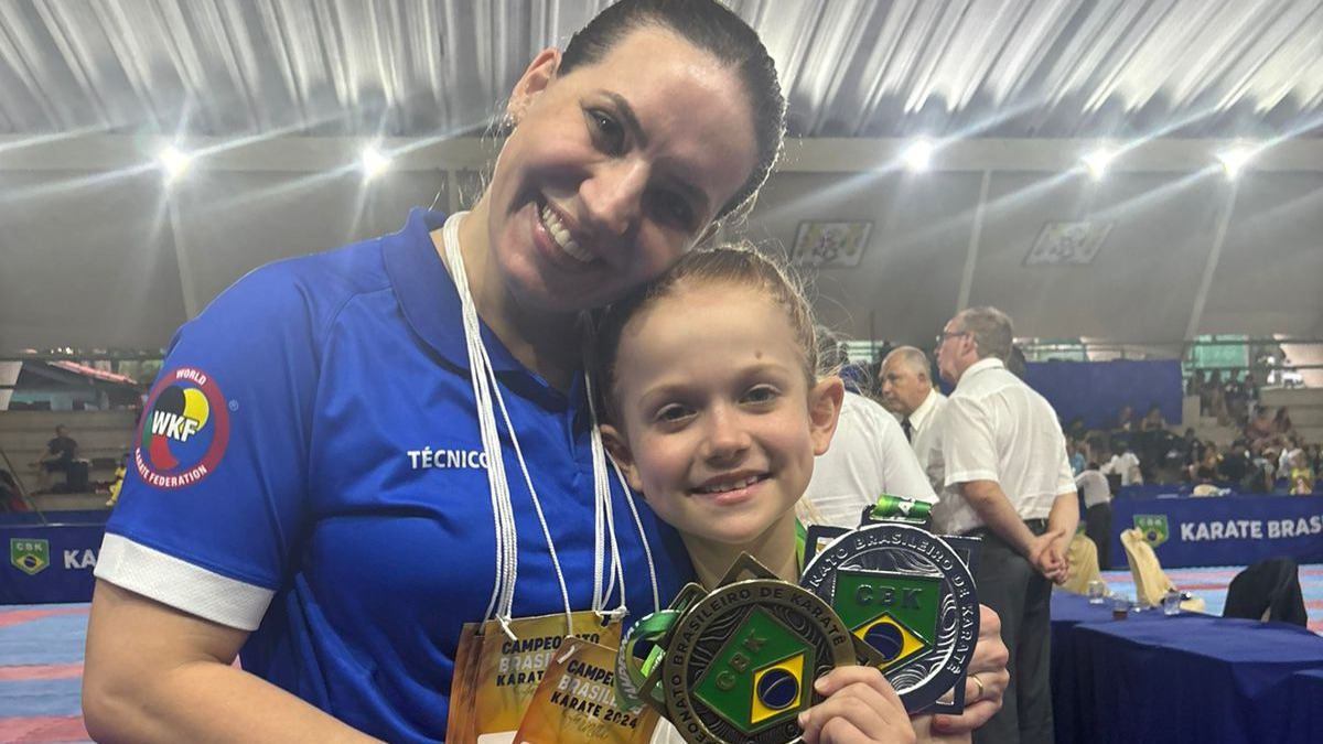 Com a técnica Maike Steffen