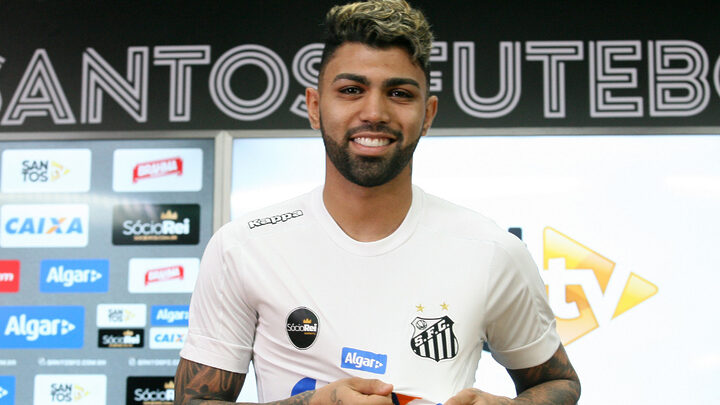Gabriel Barbosa no Santos (Foto Divulgação, Santos) (4)