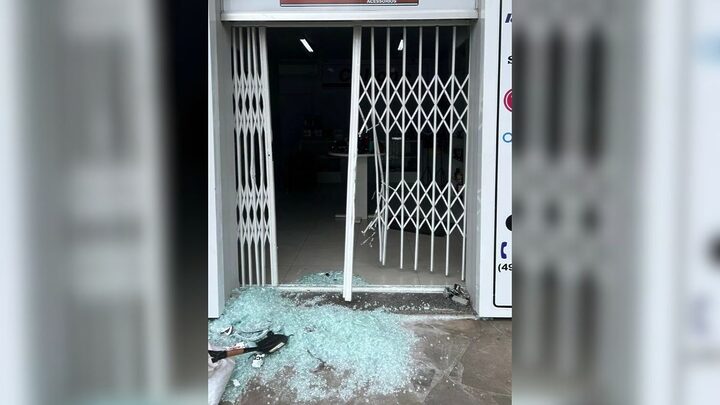 Loja de eletrônicos é furtada em SC