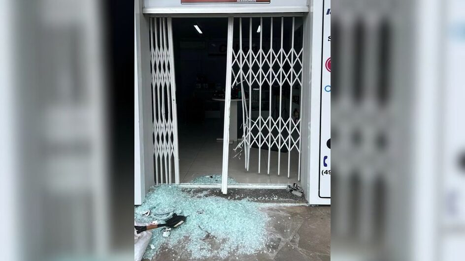 Loja de eletrônicos é furtada em SC
