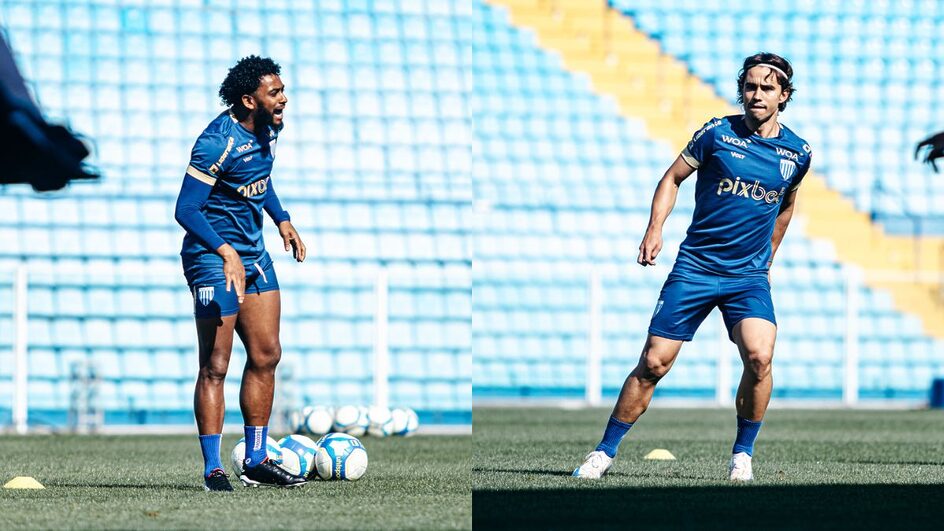 Marcos Vinicius e Zé Ricardo foram bem no time de 2024, apesar do fracasso do Avaí na Série B (Foto: divulgação, AFC)