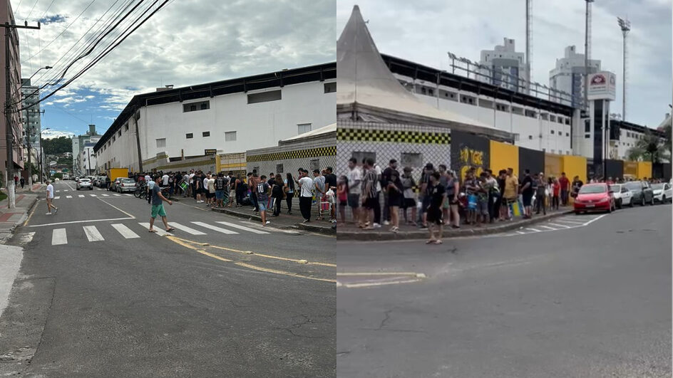 Torcedores do Corinthians fazem fila para comprar ingressos do jogo contra Criciúma