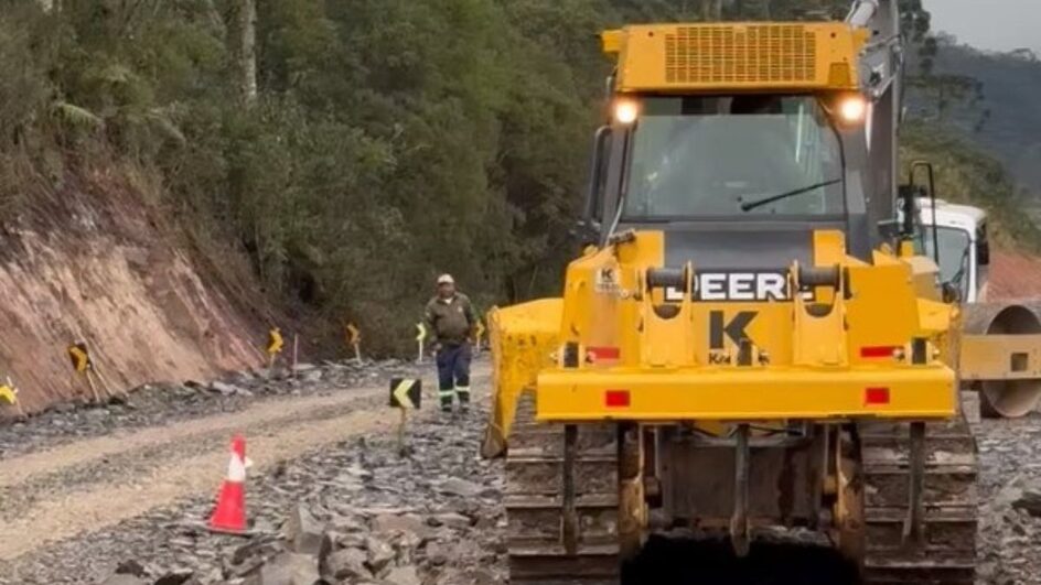 Serra do Corvo Branco é parcialmente interditada por obras.