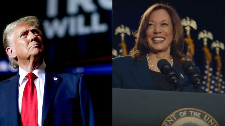 Trump e Kamala