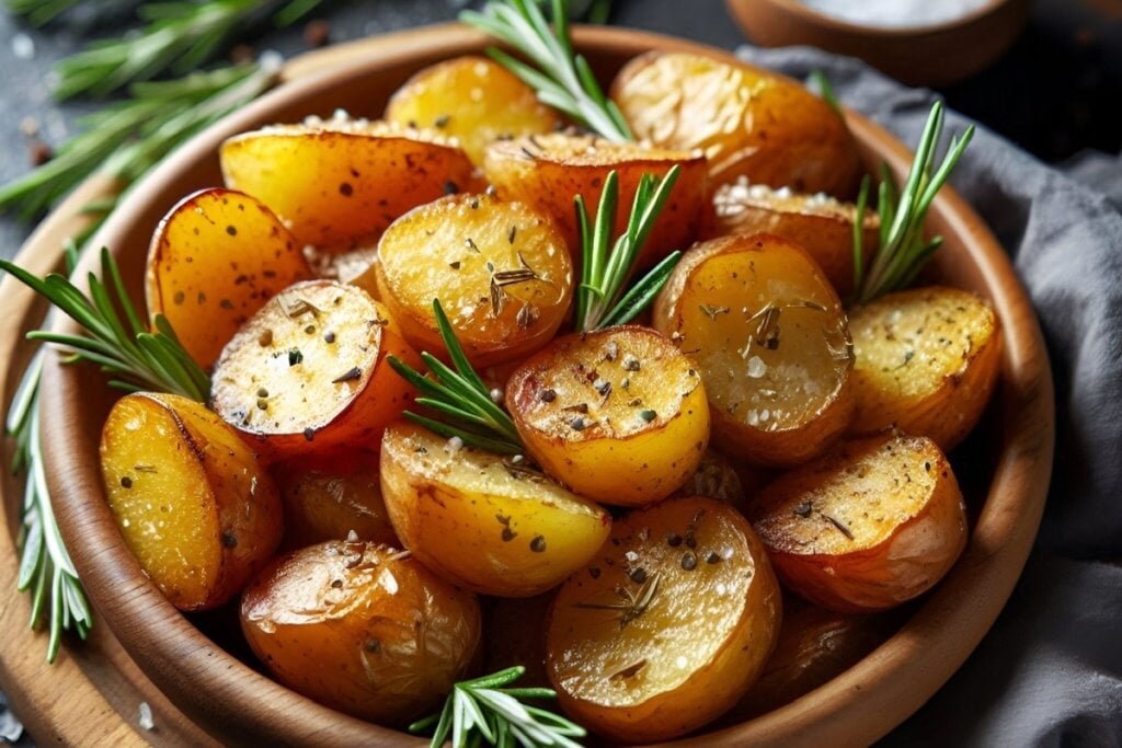 Batata r&uacute;stica com alecrim (Imagem: Fitri Tafae | Shutterstock)