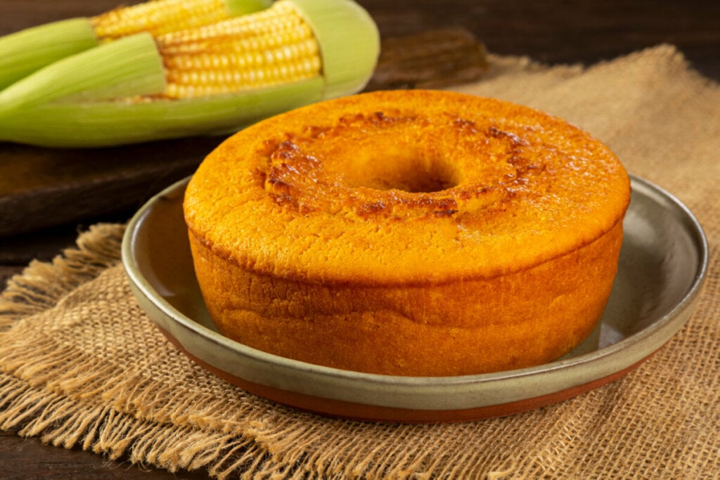 Bolo de milho-verde sem gl&uacute;ten (Imagem: WS-Studio | Shutterstock)
