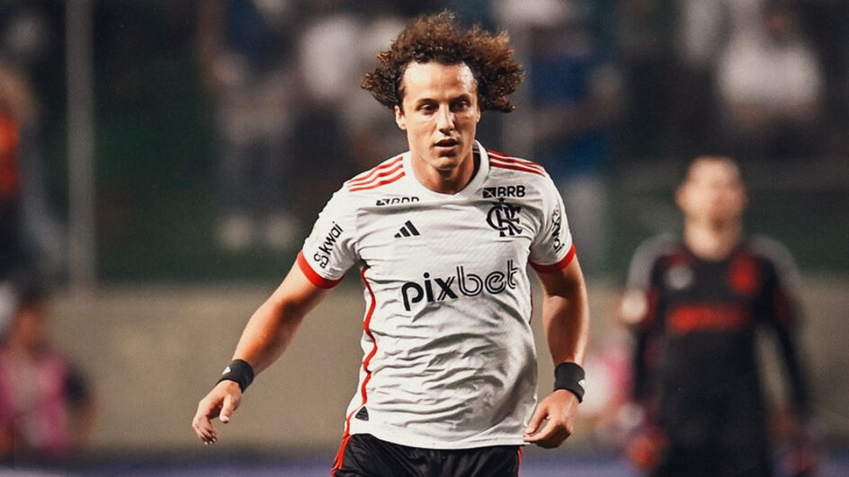 David Luiz marcou o gol da vitória do Flamengo contra o Cruzeiro (Foto: Divulgação, CRF)
