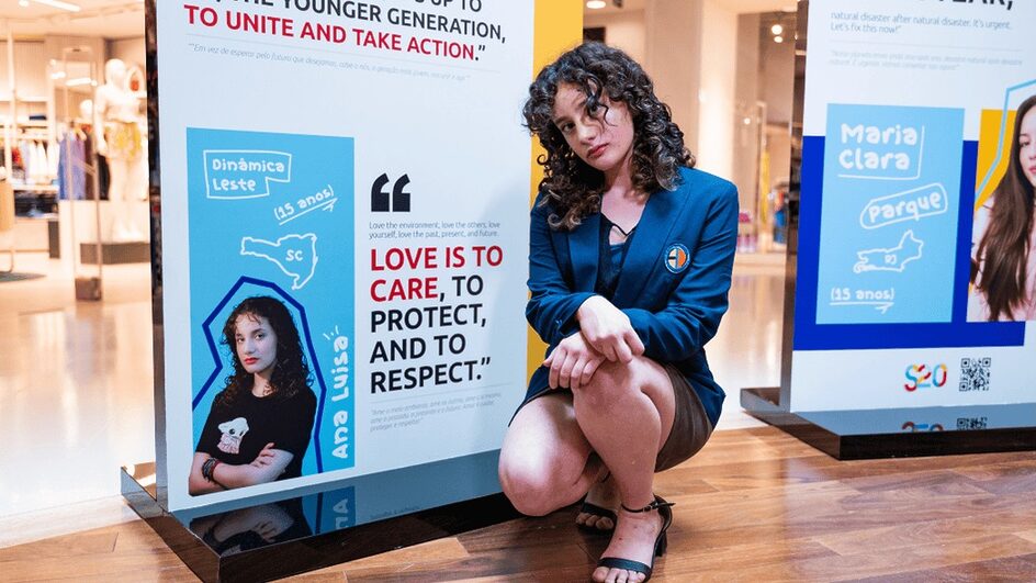Ana Luísa, jovem de Florianópolis, no G20