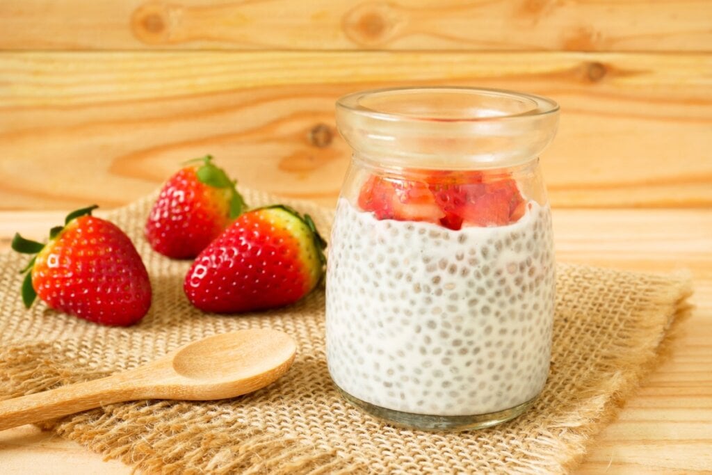 Pudim de chia com whey protein (Imagem: p_saranya | Shutterstock)