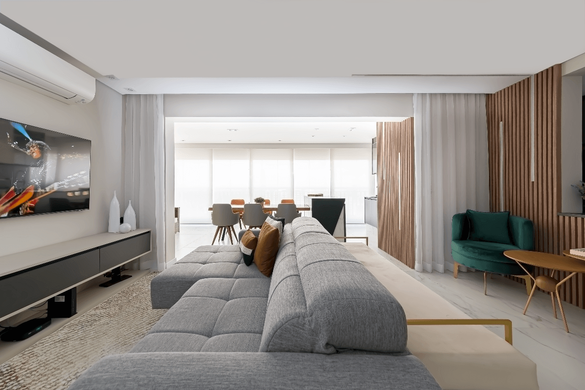 É possível mudar os ambientes sem grandes reformas (Imagem: Divulgação Palladino Arquitetura | Samanta Martins | MM Foto & Imagem)