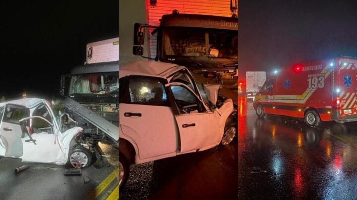 Acidente entre carro e caminhão deixa um morto na Serra catarinense