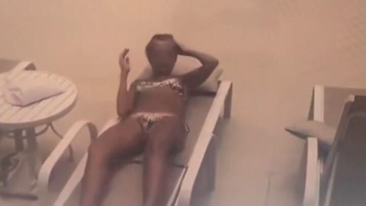 Bala perdida quase acerta a cabeça de mulher no RJ (Foto: Reprodução, redes sociais)