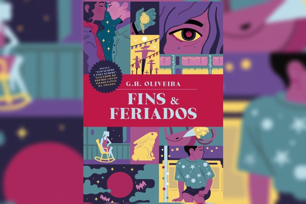 ‘Fins & feriados’ percorrem temas que refletem sobre o tempo e a transitoriedade da vida (Imagem: Reprodução digital | Editora Clube de Autores)