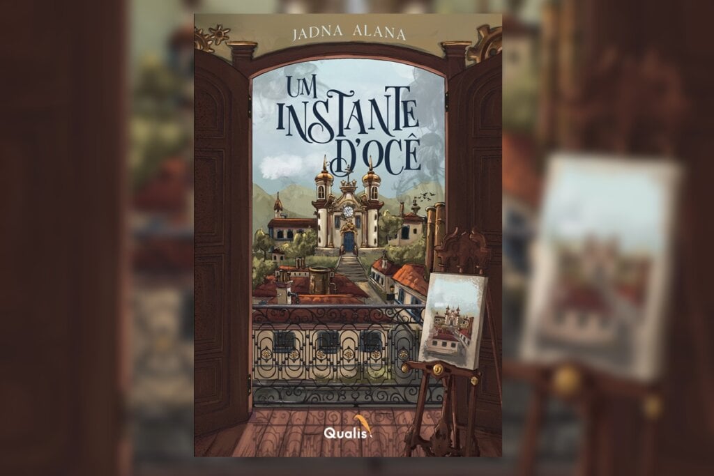 ‘Um Instante D’ocê’ conta a história de Celina, uma menina que sonha em conquistar o mundo com sua arte (Imagem: Reprodução digital | Editora Qualis)