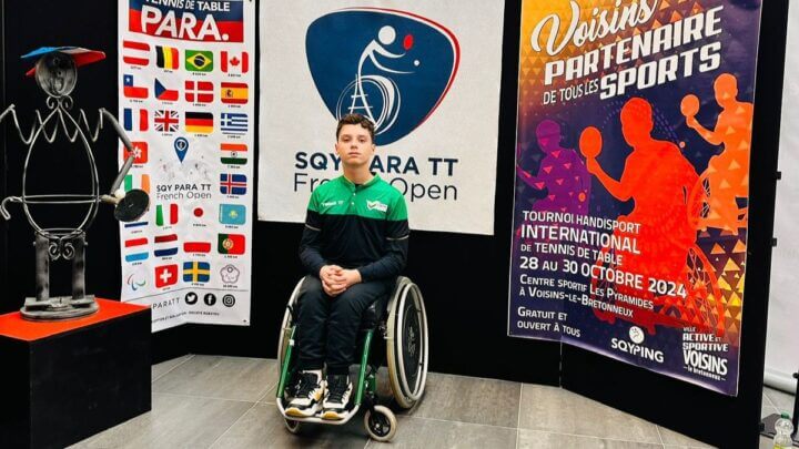 Arthur Costa Branco é paratleta de SC.