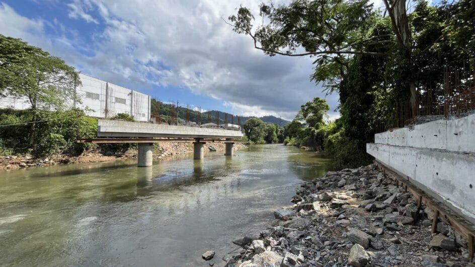 Ponte teve investimento de quase R$ 10,4 milhões (Foto: prefeitura de Jaraguá do Sul, Divulgação)