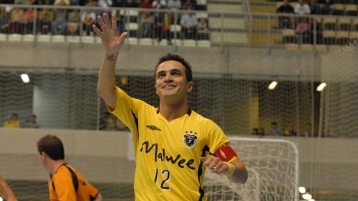Falcão é um dos ídolos do Jaraguá Futsal (Foto: Luciano Moraes, Arquivo NSC)