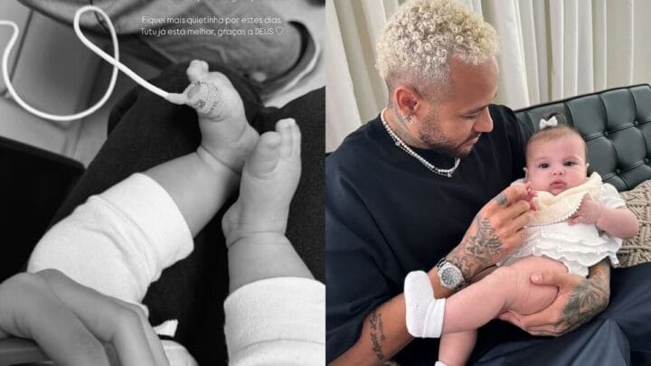 Filha de Neymar é hospitalizada e mãe desabafa