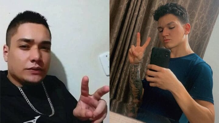 Guilherme da Silva, de 23 anos, e Maicon Franco, de 19 (Foto: Reprodução, redes sociais)