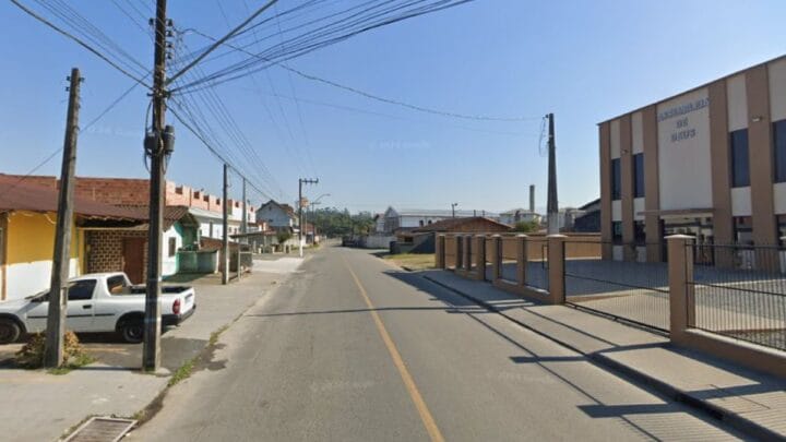Caso aconteceu no bairro Jardim Paraíso, em Joinville (Foto: Google Maps, Reprodução)