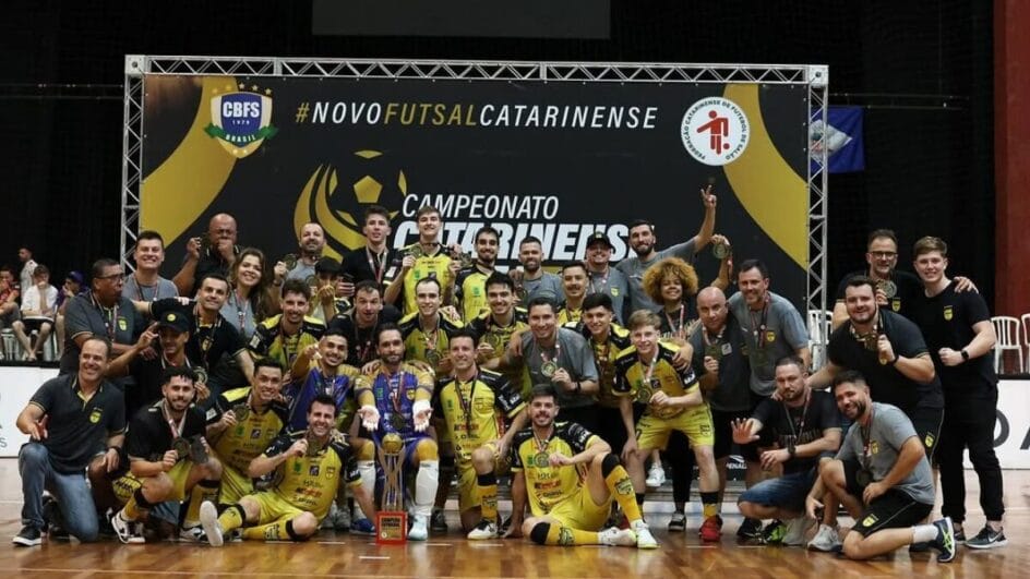 JEC 2 x 2 Jaraguá na final da Série Ouro - (Foto: Redes sociais / Jaraguá Futsal)