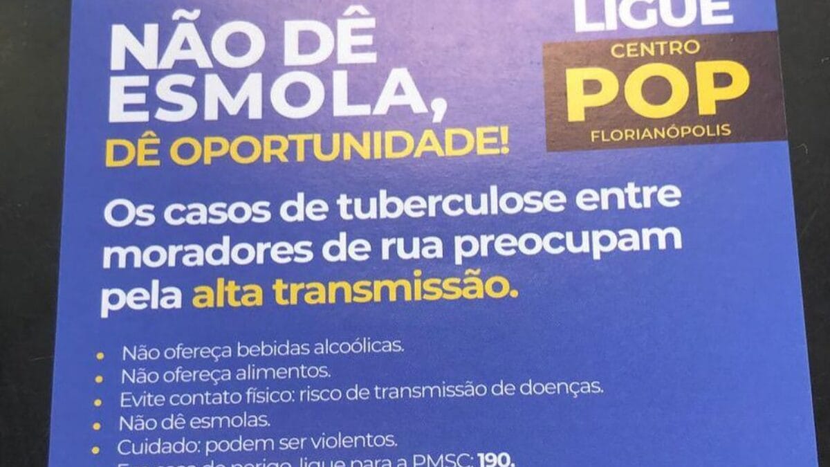 Panfleto pessoas em situação de rua