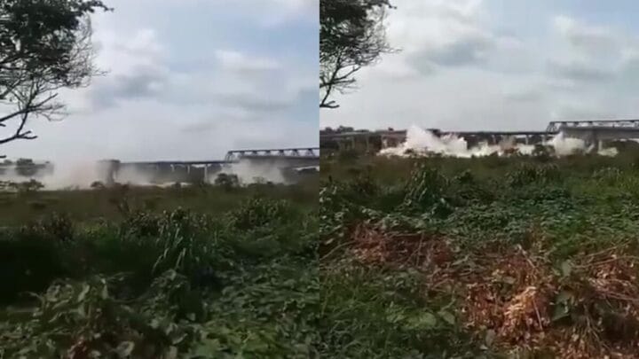 VÍDEO: Ponte que liga Maranhão e Tocantins desaba, caminhões caem em rio e uma pessoa morre