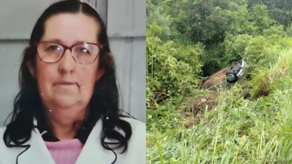 Mulher morreu após cair em ribanceira em SC