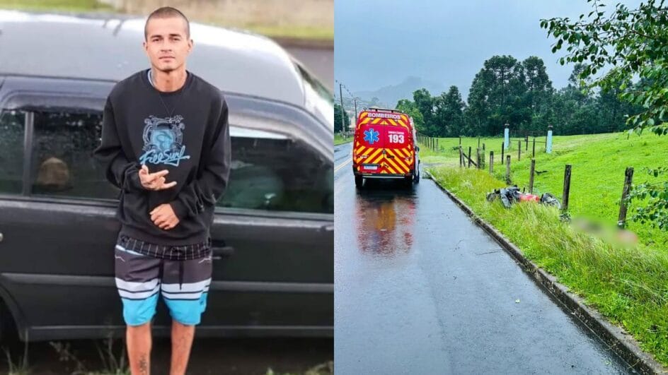 Homem morreu durante acidente em Porto União (Foto: Corpo de Bombeiros Militar, Divulgação)